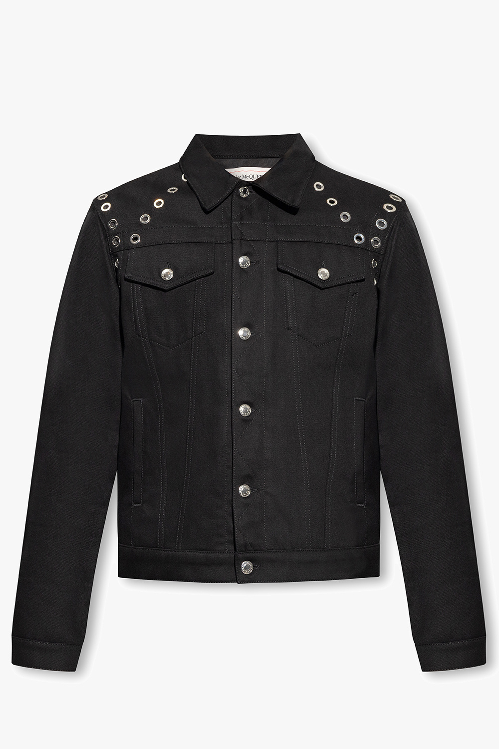 Studded denim clearance jacket mens